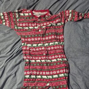 Festive Red and Green Kids Pajamas